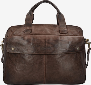 Harold's Document Bag 'Saddle' in Brown: front