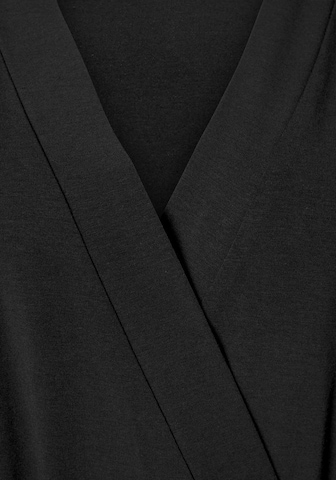 LASCANA Dressing Gown in Black