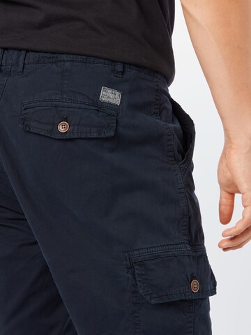 BLEND Tapered Cargo Pants 'Nan' in Blue