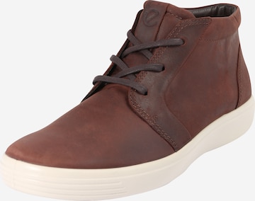 ECCO Sneakers hoog 'Soft 7' in Bruin: voorkant