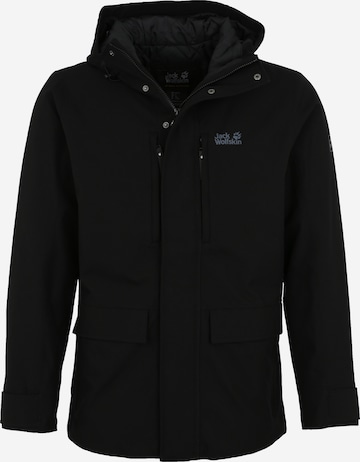 JACK WOLFSKIN Outdoorjas in Zwart: voorkant