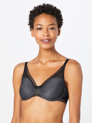 TRIUMPH Regular Bra 'Infinite Sensation' in Black: front