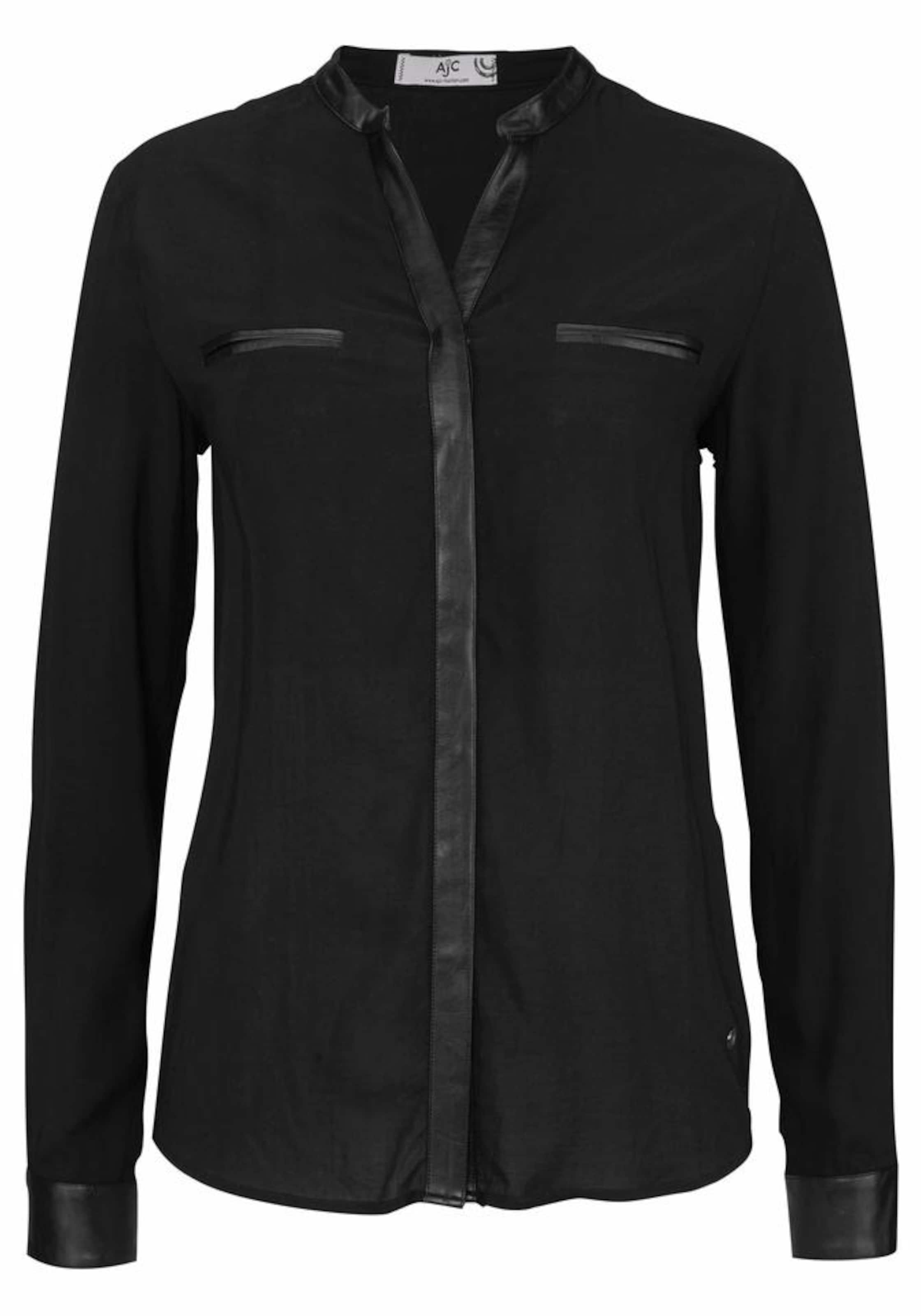 AJC Hemdbluse in Schwarz: Vorderseite