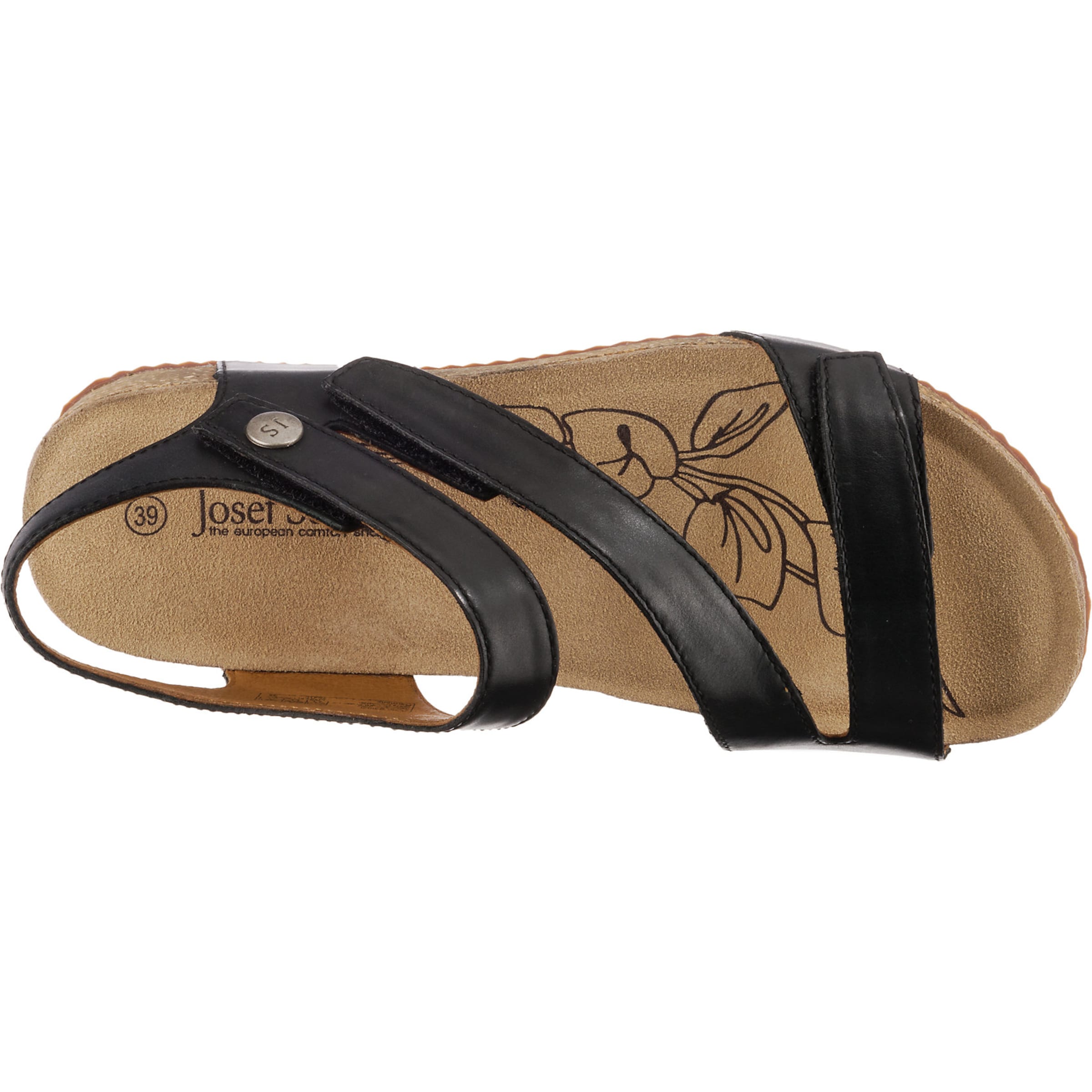 JOSEF SEIBEL Sandals 'Tonga' in Black