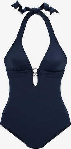 s.OliverJednodijelni kupaći kostim - plava boja: prednji dio