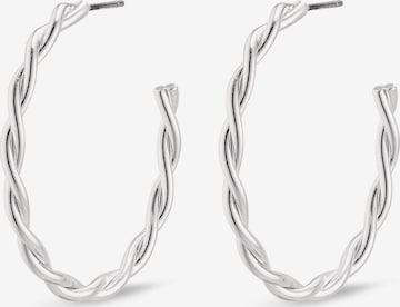 Pilgrim Earrings 'Naja' in Silver: front