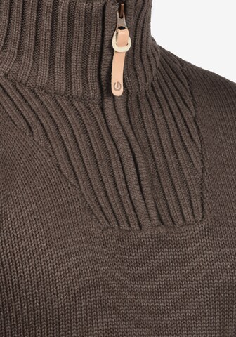 !Solid Sweater 'Petro' in Brown