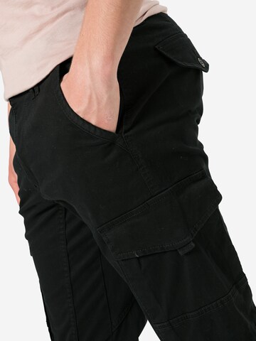 Tapered Pantaloni cargo 'Paul Flake' di JACK & JONES in nero