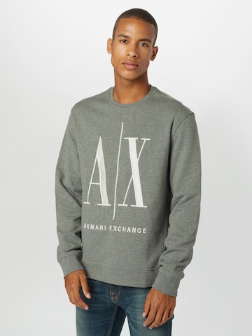 ARMANI EXCHANGE Regular Fit Sweatshirt in Grau: predná strana