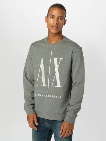 ARMANI EXCHANGE Regular Fit Sweatshirt i grå: forside