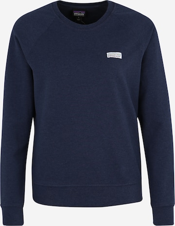 Sweat de sport PATAGONIA en bleu : devant