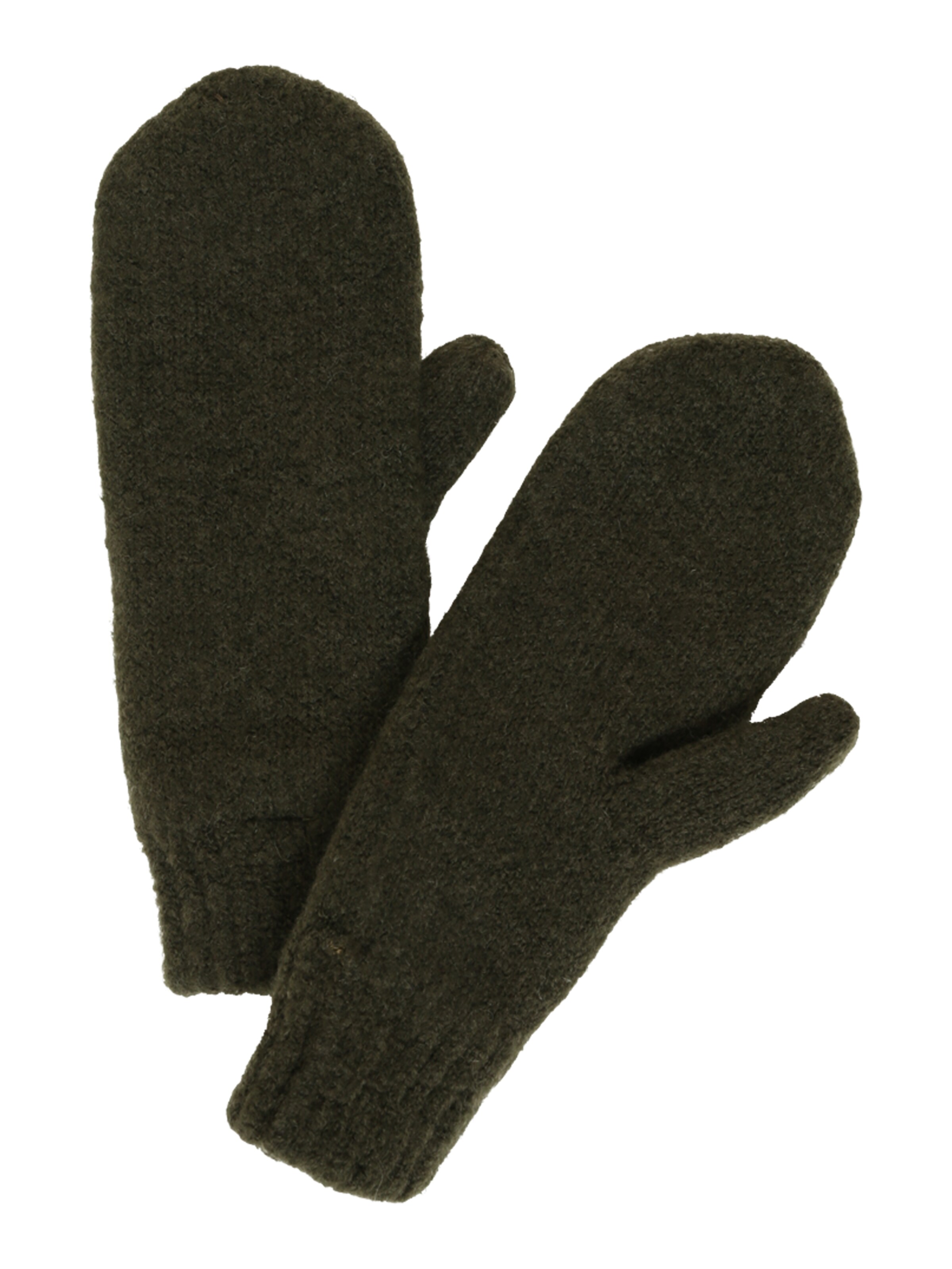 PIECES - Wanten in de kleur Donkergroen