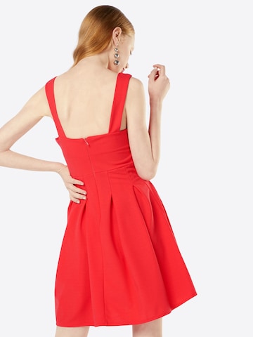 WAL G. Cocktailkleid mit Kellerfalten in Rot