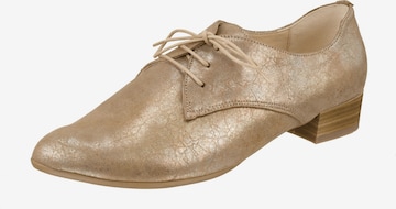 Lei by tessamino Lace-Up Shoes 'Lia' in Gold: front