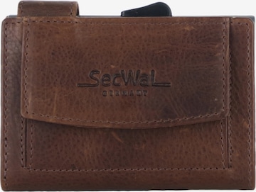 SecWal Wallet 'Rfid' in Brown: front
