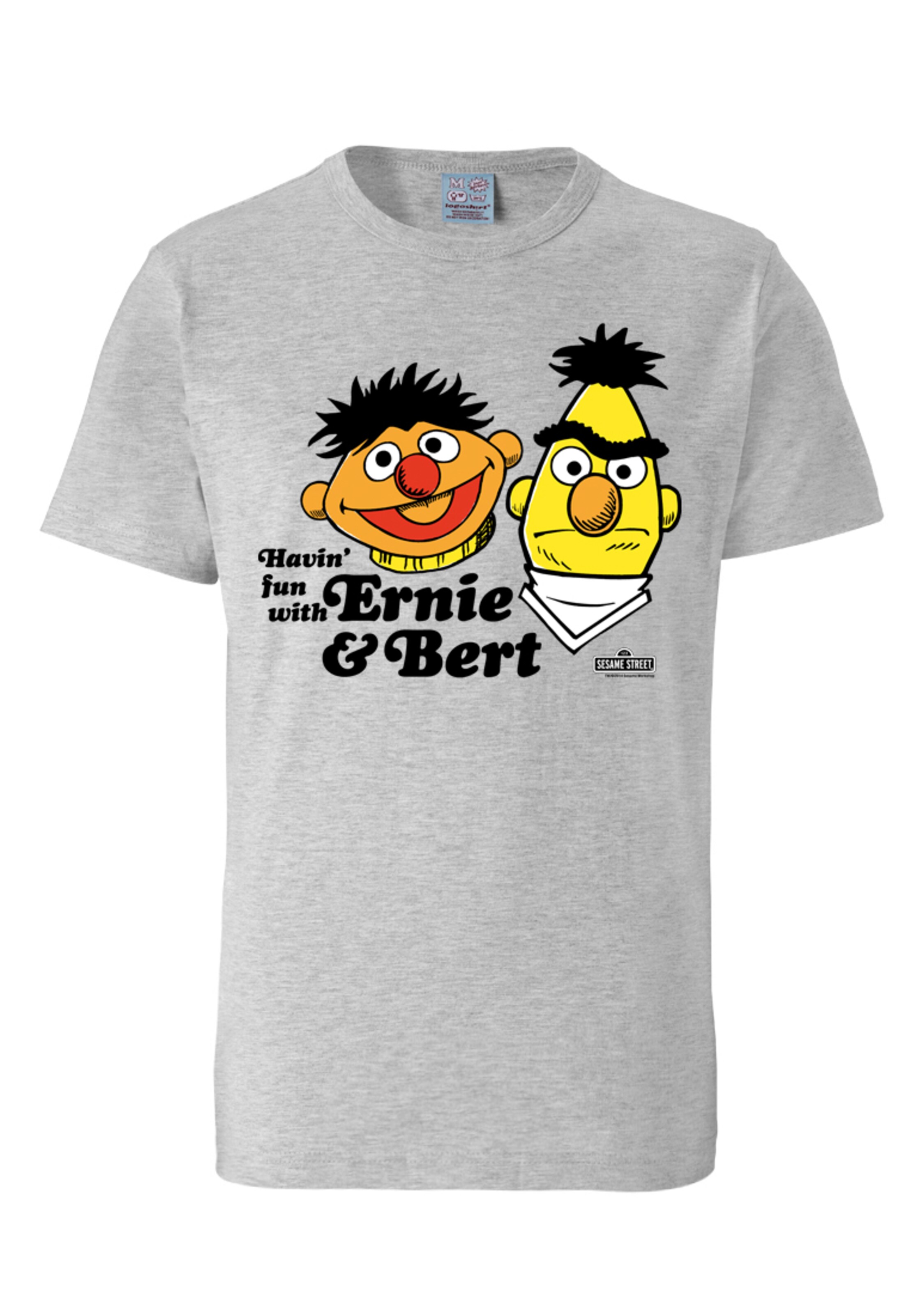 LOGOSHIRT Shirt in Grey: front