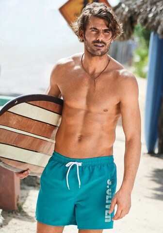 s.Oliver Board Shorts in Green: front