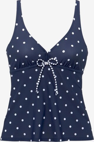 s.Oliver T-shirt Tankini top 'Audrey' in Blue: front