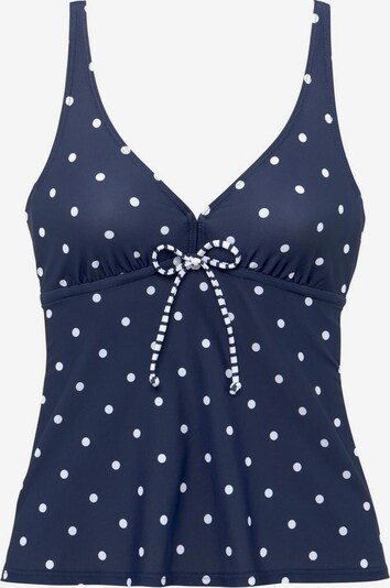 s.Oliver Tankini-overdel 'Audrey' i navy / hvid, Produktvisning