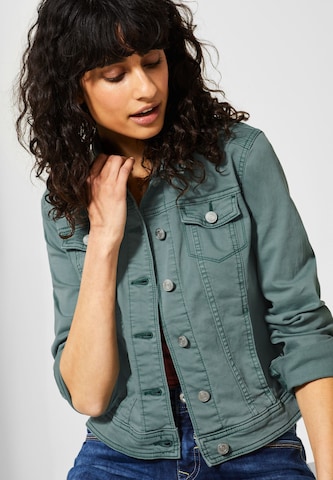 STREET ONE Denimjacke 'Roxana' in Grün: Vorderseite
