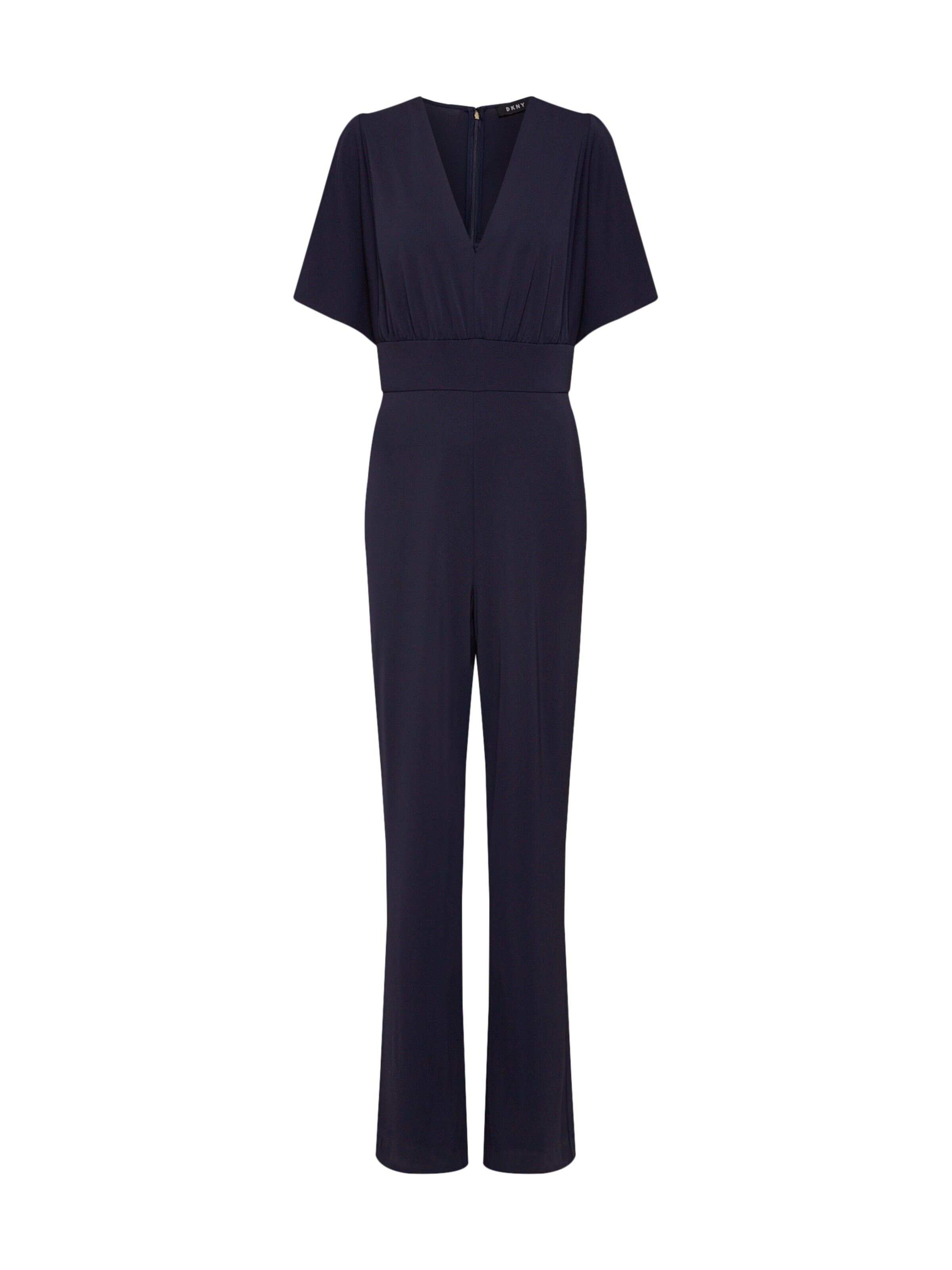 DKNY - Jumpsuit 'Flutter Sleeve VNeck Jumpsuit' in de kleur Navy