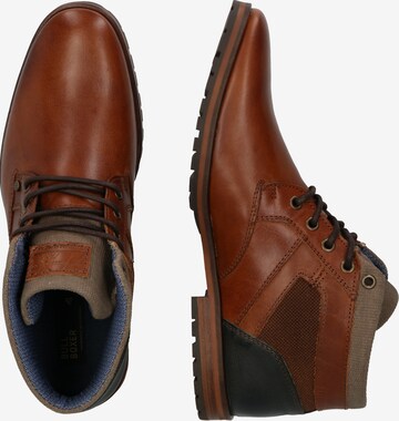 BULLBOXER Lace-Up Boots in Brown: side