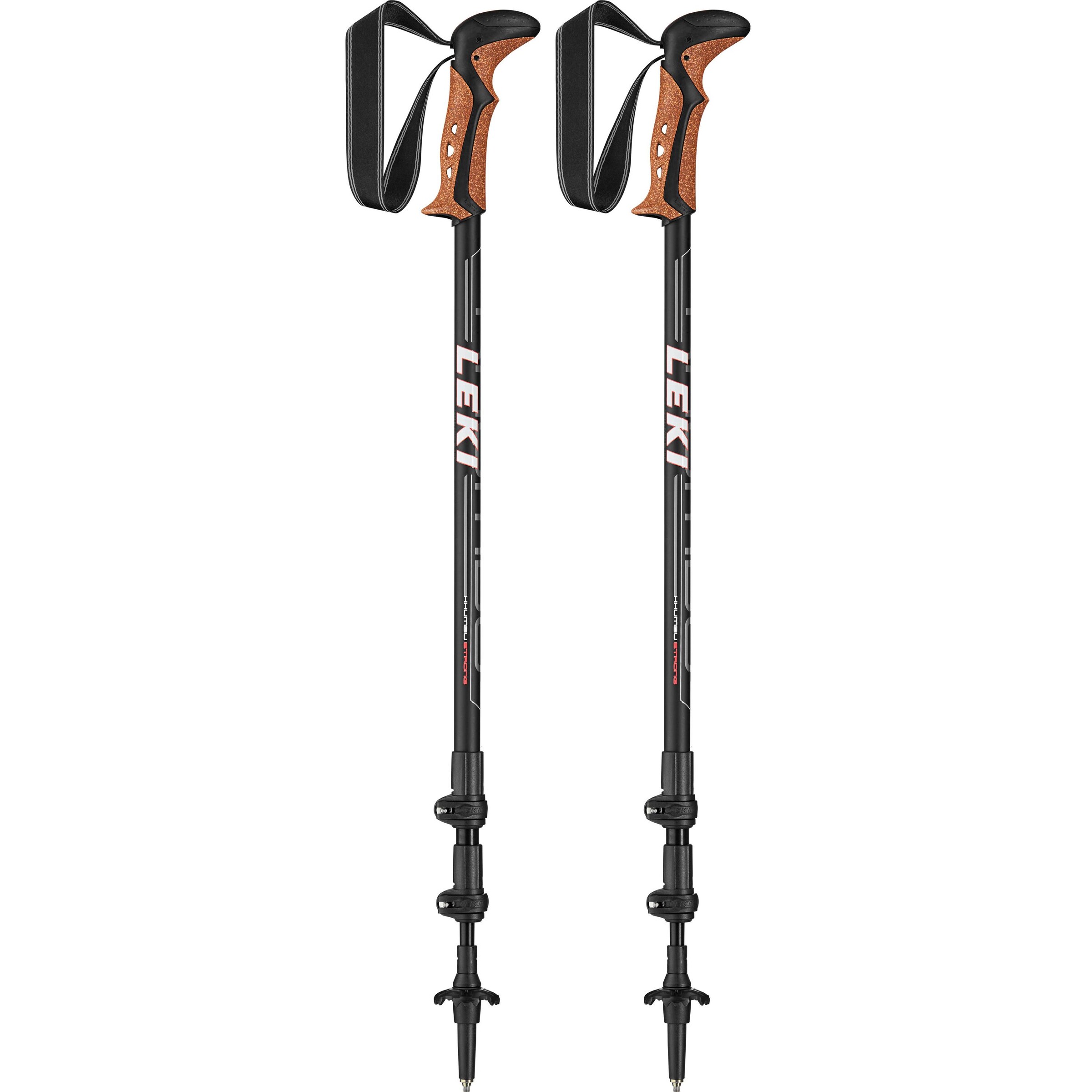 LEKI - Teleskopstock 'Khumbu' in cognac
