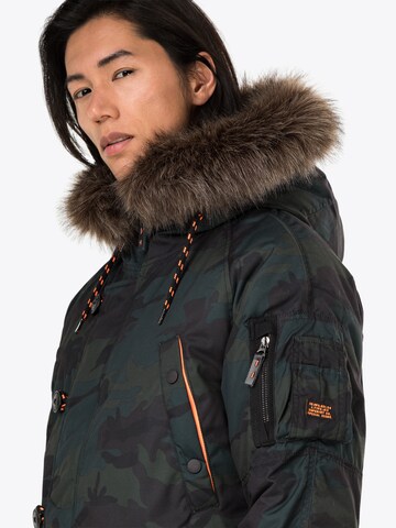 Superdry Zimní parka – zelená