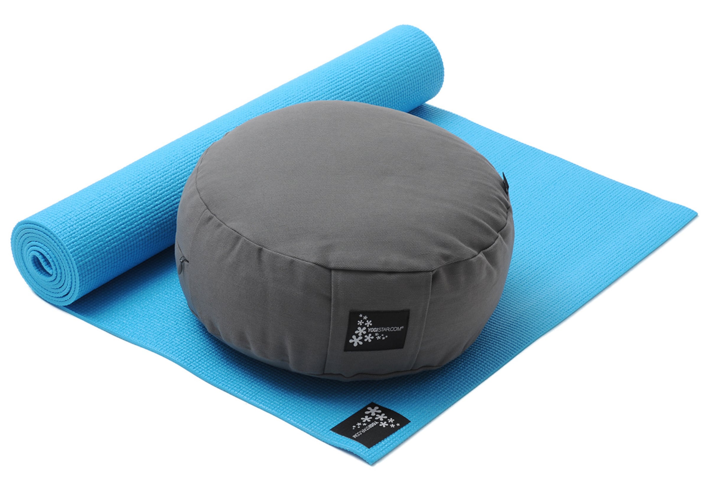 YOGISTAR.COM Yoga-set Starter Edition - Meditation in Blau: Vorderseite