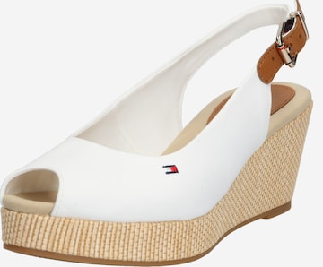 balta TOMMY HILFIGER Sandalai 'Elba': priekis