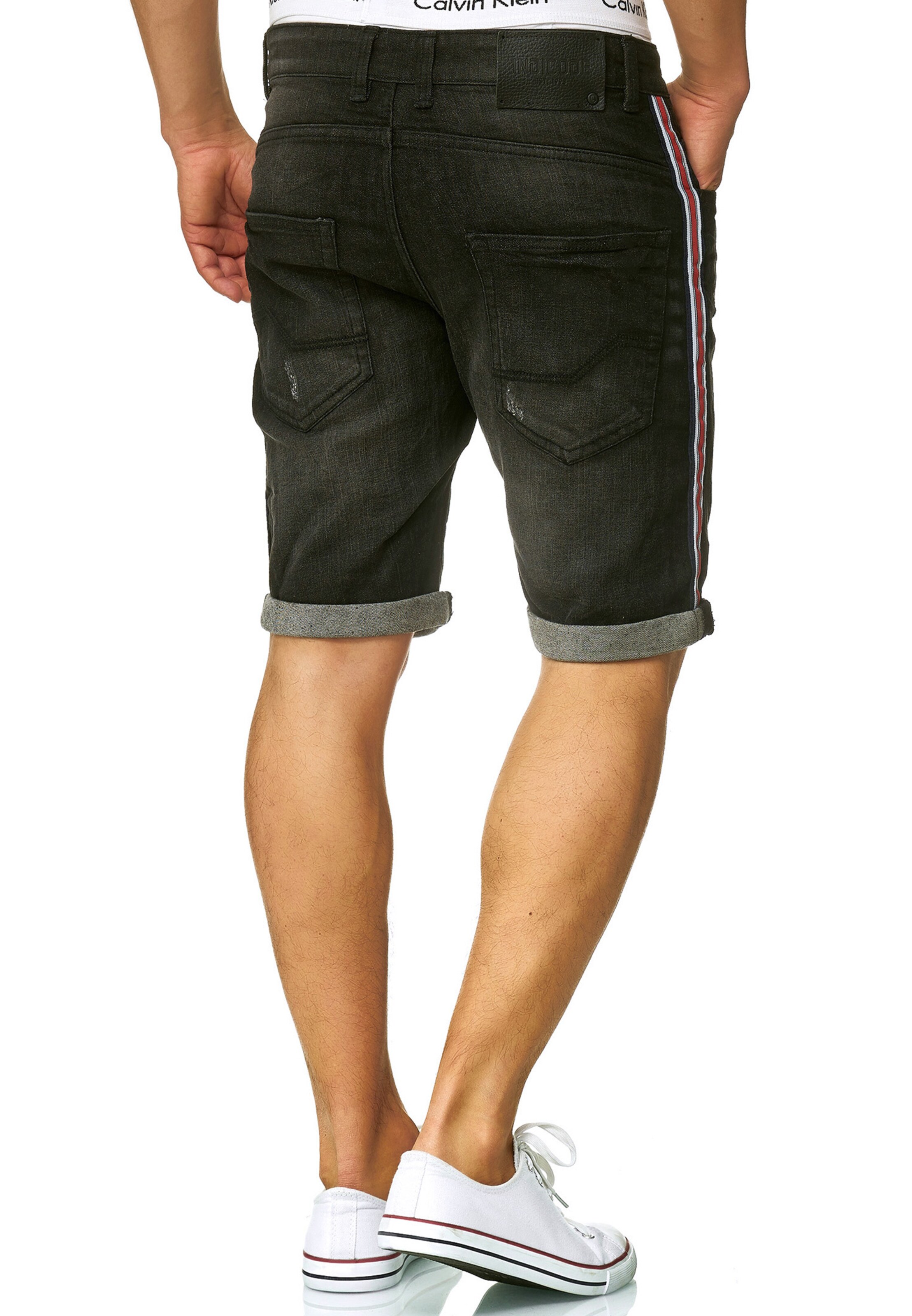 INDICODE JEANS Slimfit Jeans 'Fife' in Schwarz