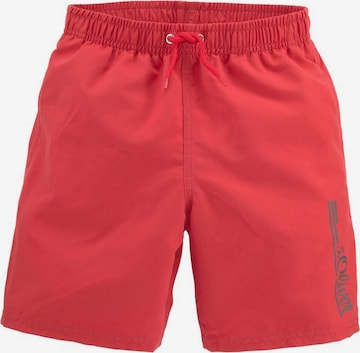 s.Oliver Board Shorts in Red: front