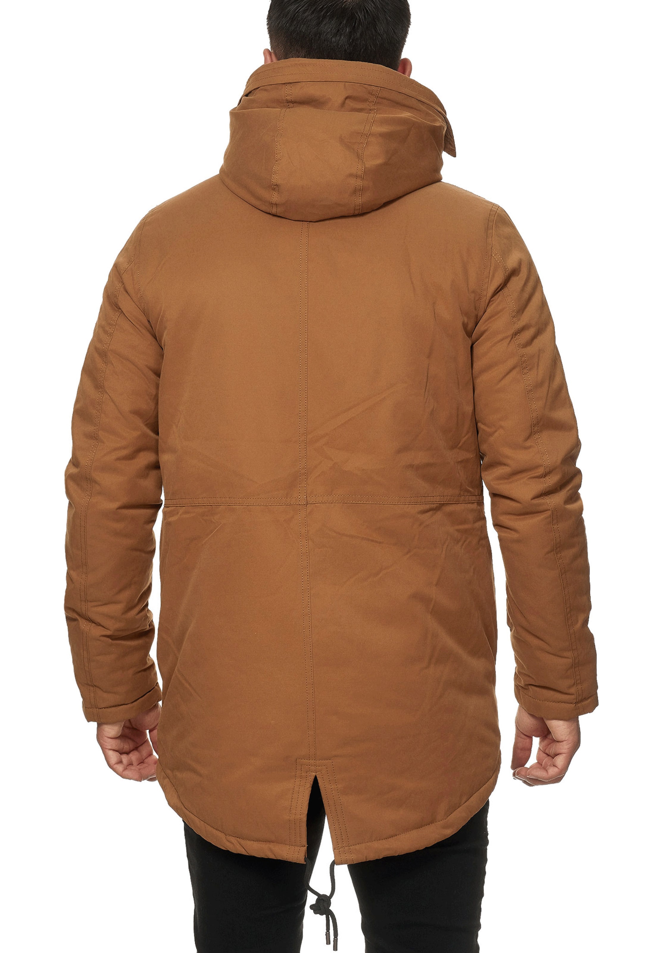 INDICODE JEANS Parka 'Loaf ' in Braun