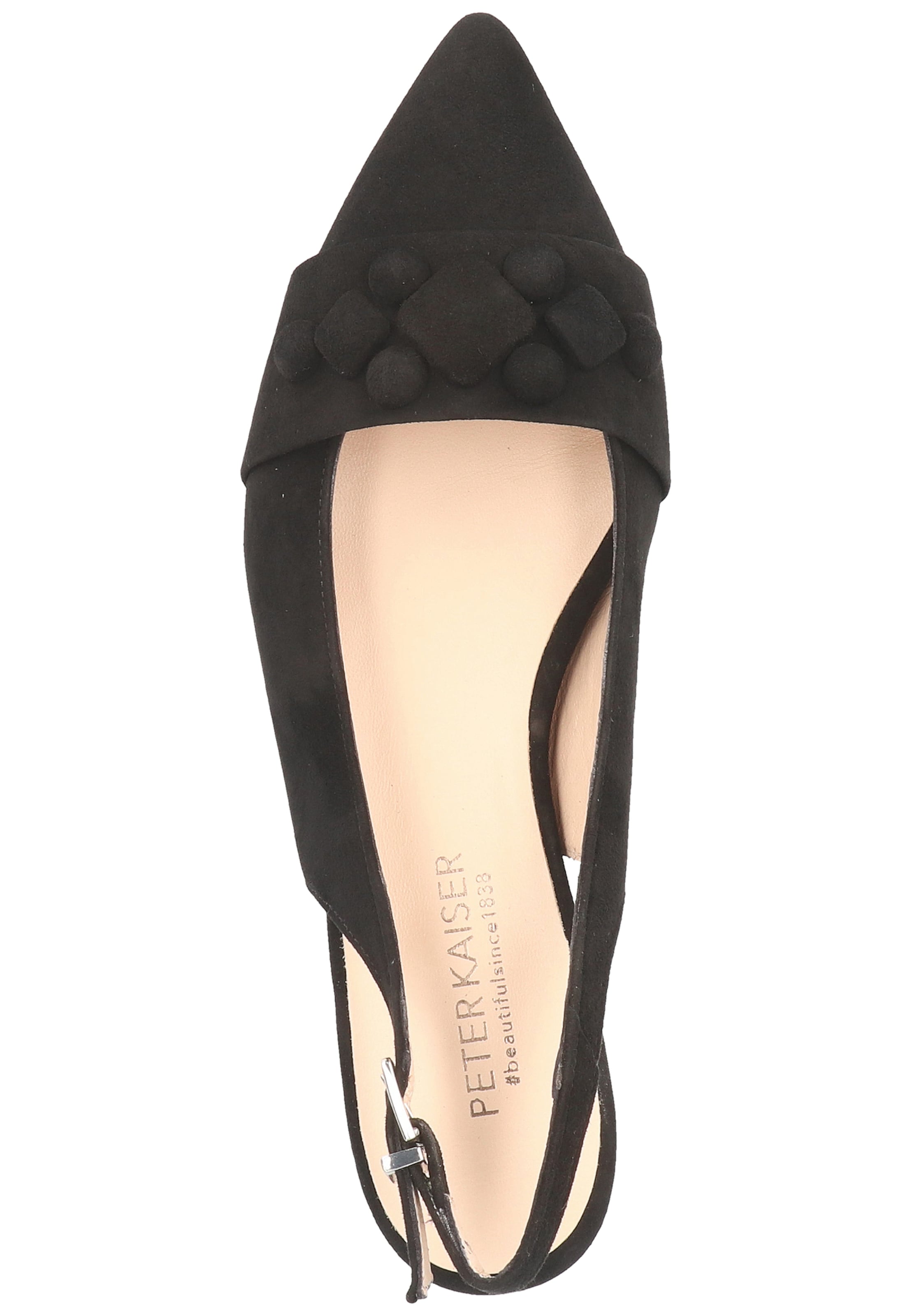 PETER KAISER Strap ballerina in Black
