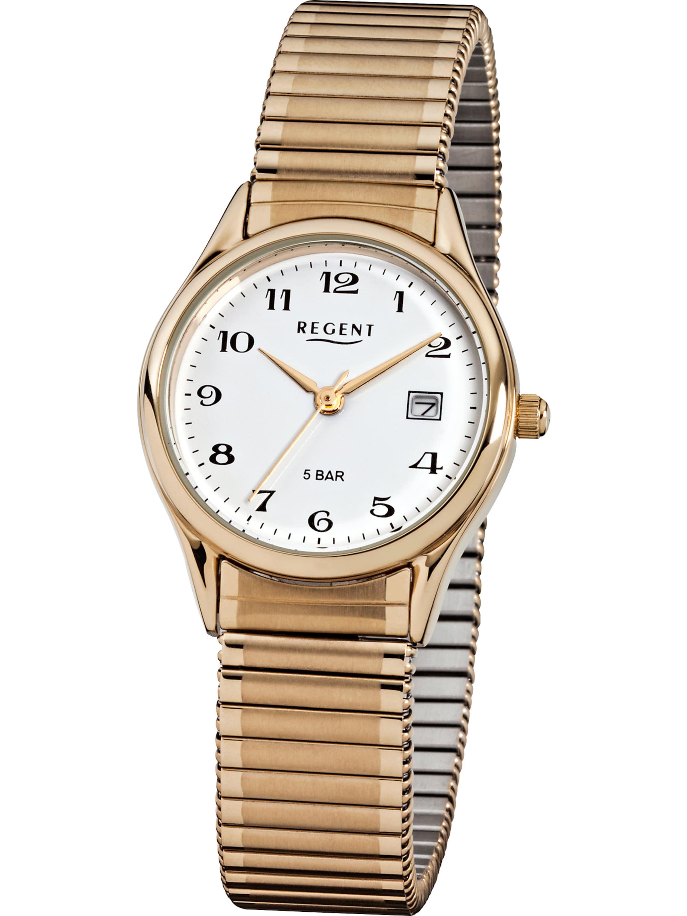 REGENT Uhr in Gold: Vorderseite