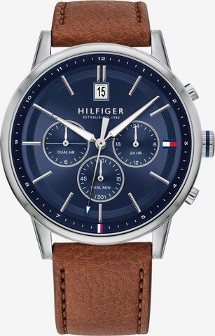 Montre à affichage analogique TOMMY HILFIGER en marron : devant