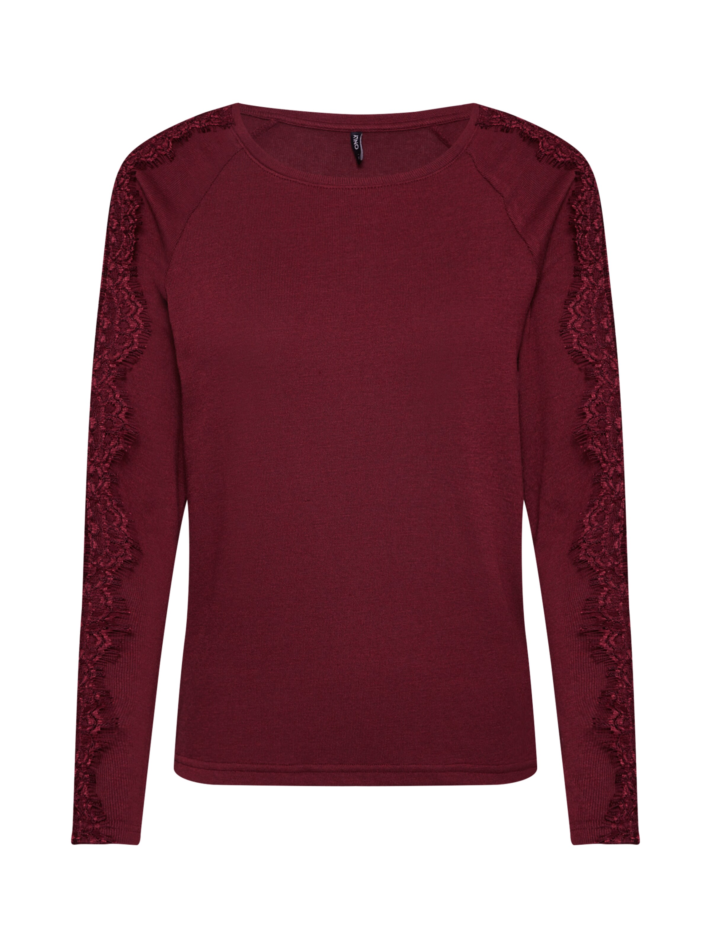 ONLY - Shirt 'TINNA' in de kleur Wijnrood