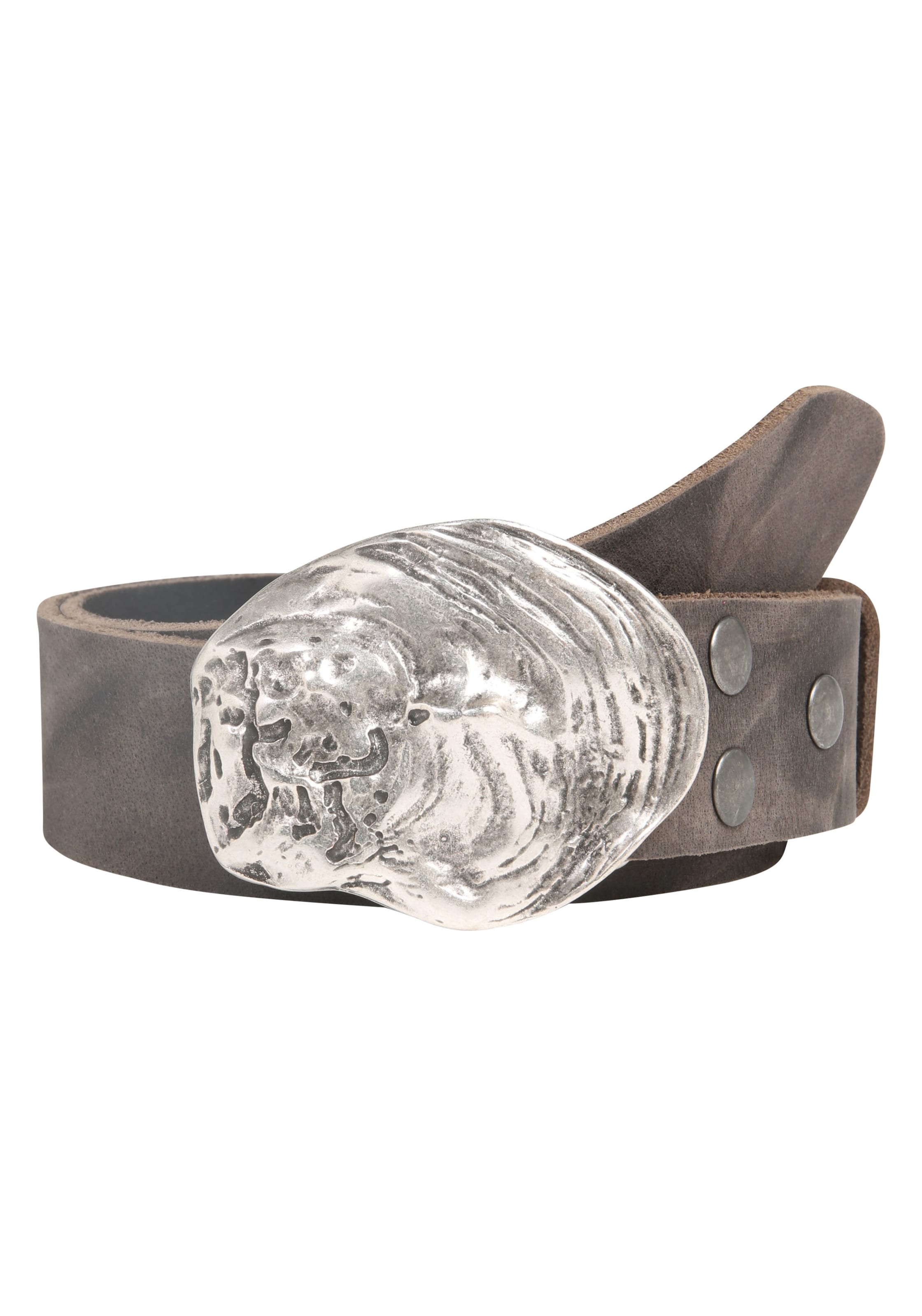 RETTUNGSRING by showroom 019° Belt 'Austernmuschel' in Brown: front