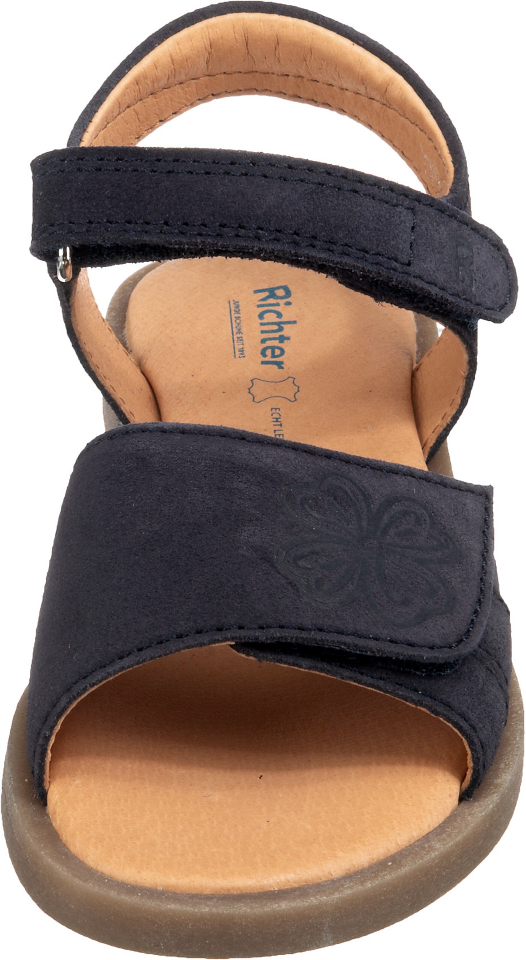 Richter Kindersandale Leonie Für Mädchen – Sportliche Textil/Neopren-Sandale Mit Klettverschluss Und Echtem Lederfußbett – Atmungsaktiv Und Bequem Für Den Sommer