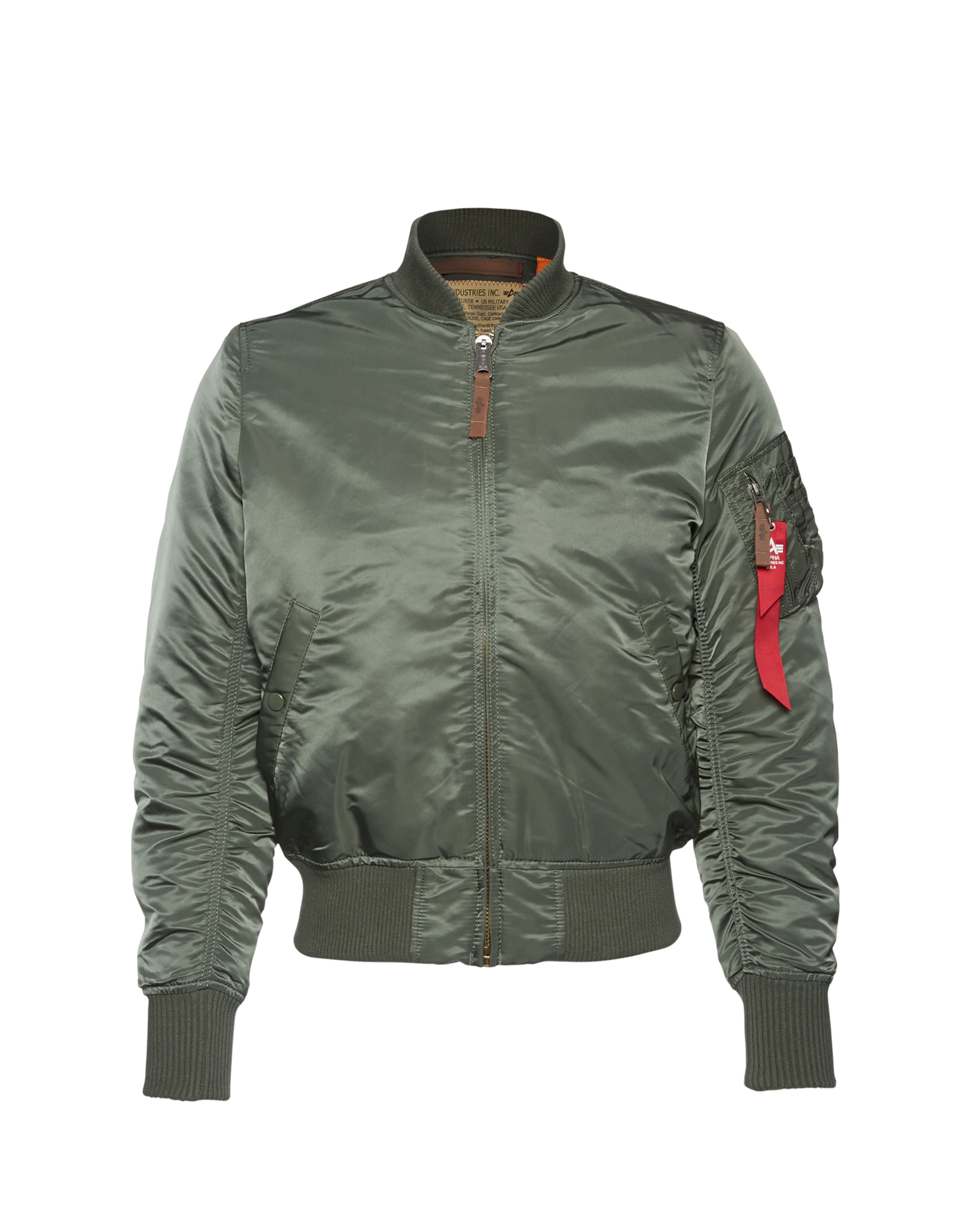ALPHA INDUSTRIES Демисезонная куртка 'MA-1 VF 59' в Зеленый: спереди