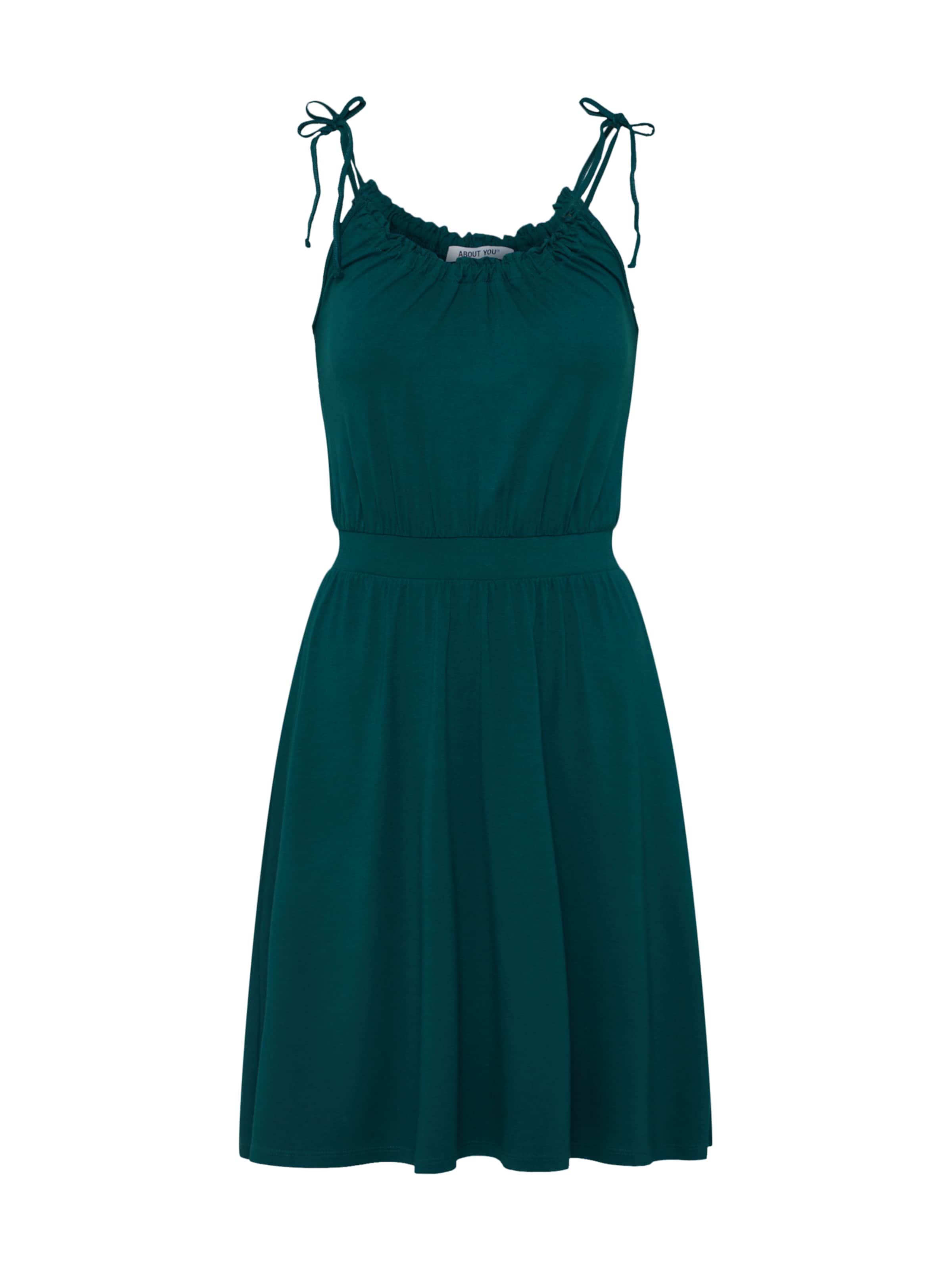 ABOUT YOU - Zomerjurk 'Luana' in de kleur Donkergroen