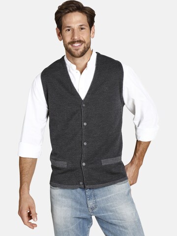 Jan Vanderstorm Knit Cardigan 'Tane' in Grey: front