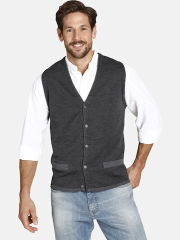 Jan Vanderstorm Knit Cardigan 'Tane' in Grey: front