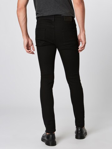 SELECTED HOMME Jeans 'SHNSKINNY-PETE 1001 BLACK ST JNS W NOOS' in Schwarz: zadná strana