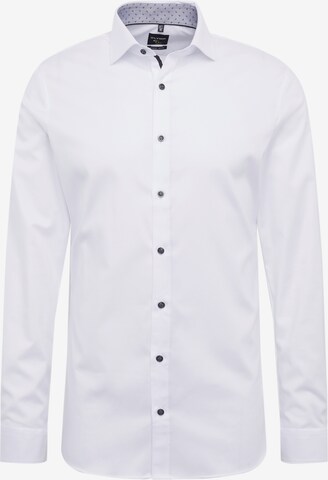 Coupe slim Chemise business 'No. 6' OLYMP en blanc : devant