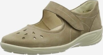 SEMLER Ballet Flats with Strap in Beige: front