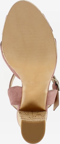 EVITA Sandalen met riem 'Lana' in Roze