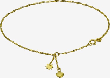 FIRETTI Fußschmuck 'Herz und Stern' in Gold: predná strana