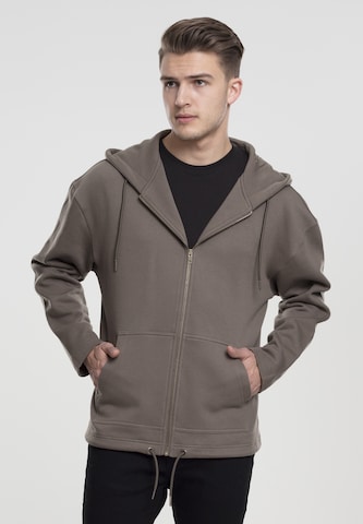 Urban Classics Zip-Up Hoodie in Green