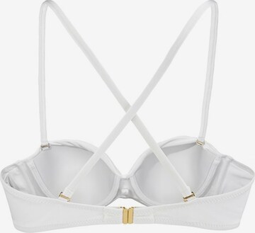 LASCANA Bandeau Bikini in White